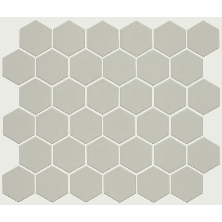 Shaw Floors Baker Blvd 2" Hex Matte Mosaic — Sage · TG98F-00300 — flooring selection with LeviArs Design & Remodeling