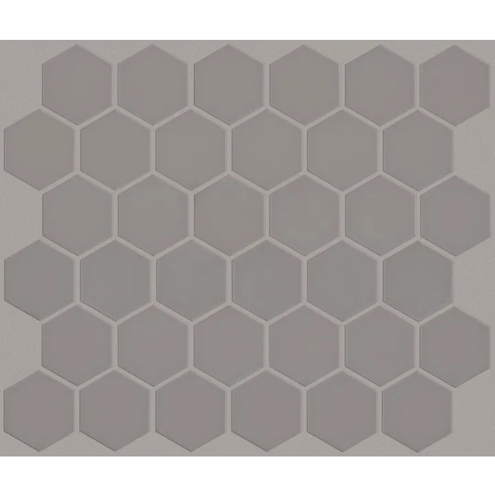 Shaw Floors Baker Blvd 2" Hex Matte Mosaic — Taupe · TG98F-00550 — flooring selection with LeviArs Design & Remodeling