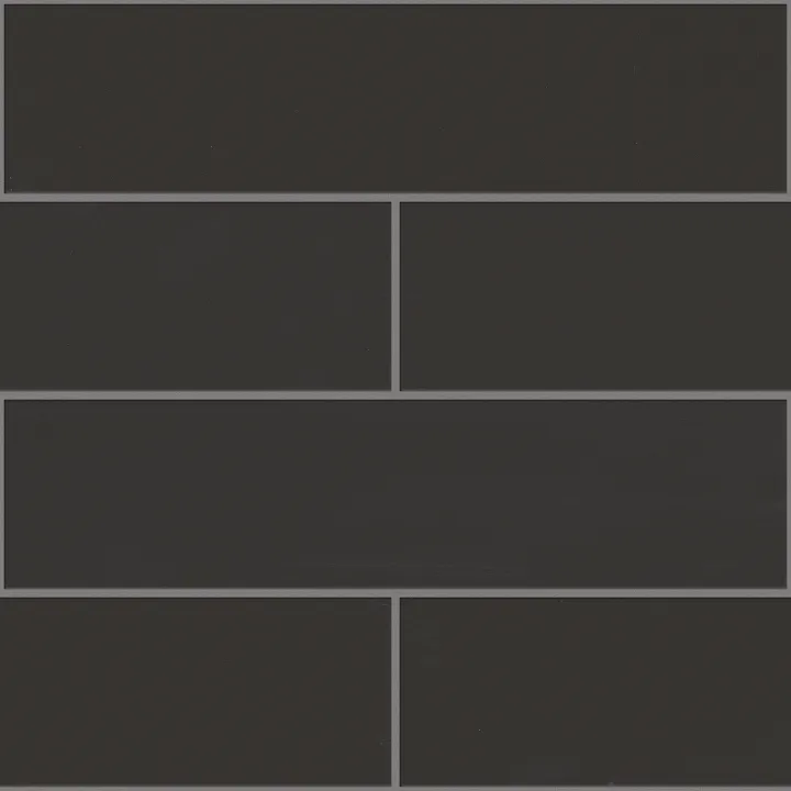 Shaw Floors Grandeur 4X16 Gloss — Carbon · 413TS-00950 — flooring selection with LeviArs Design & Remodeling