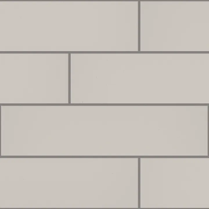 Shaw Floors Grandeur 4X16 Gloss — Warm Grey · 413TS-00500 — flooring selection with LeviArs Design & Remodeling