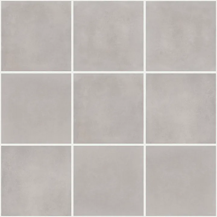 Shaw Floors Halftone 8X8 Gloss — Cloud White · 492TS-00100 — flooring selection with LeviArs Design & Remodeling
