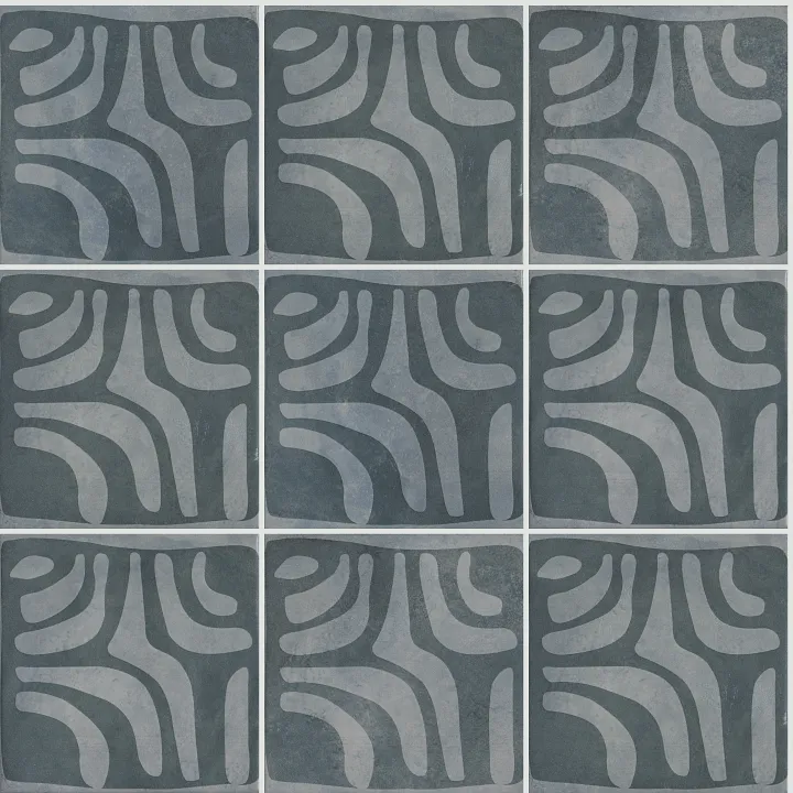 Shaw Floors Kaleidoscope 8X8 Sq Design — Dusk Blue · 575TS-00401 — flooring selection with LeviArs Design & Remodeling