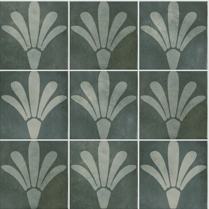 Shaw Floors Kaleidoscope 8X8 Sq Design — Greenleaf · 575TS-00301 — flooring selection with LeviArs Design & Remodeling