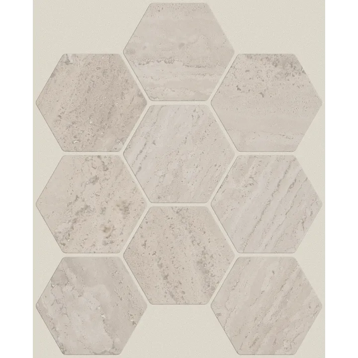 Shaw Floors Natural Strata Hex Vc — Ivory · 593TS-00100 — flooring selection with LeviArs Design & Remodeling
