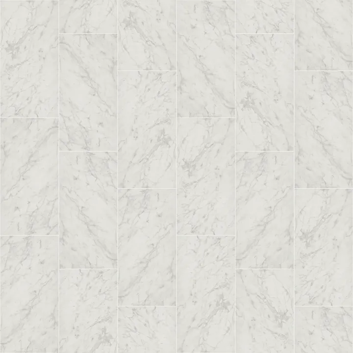 Shaw Floors Prime Aura 24X48 Matte — Carrara Abisso · 524TS-00111 — flooring selection with LeviArs Design & Remodeling