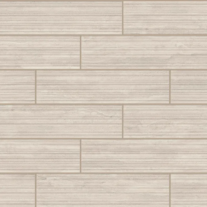 Shaw Floors Tactis 4X16 — Brushed Beige · 752TS-00201 — flooring selection with LeviArs Design & Remodeling