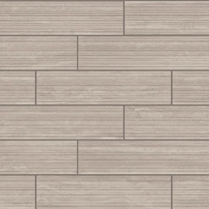 Shaw Floors Tactis 4X16 — Layered Taupe · 752TS-00701 — flooring selection with LeviArs Design & Remodeling