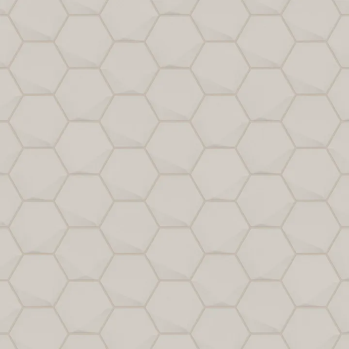 Shaw Floors Tetra 3D Hex — Linen · 698TS-00101 — flooring selection with LeviArs Design & Remodeling