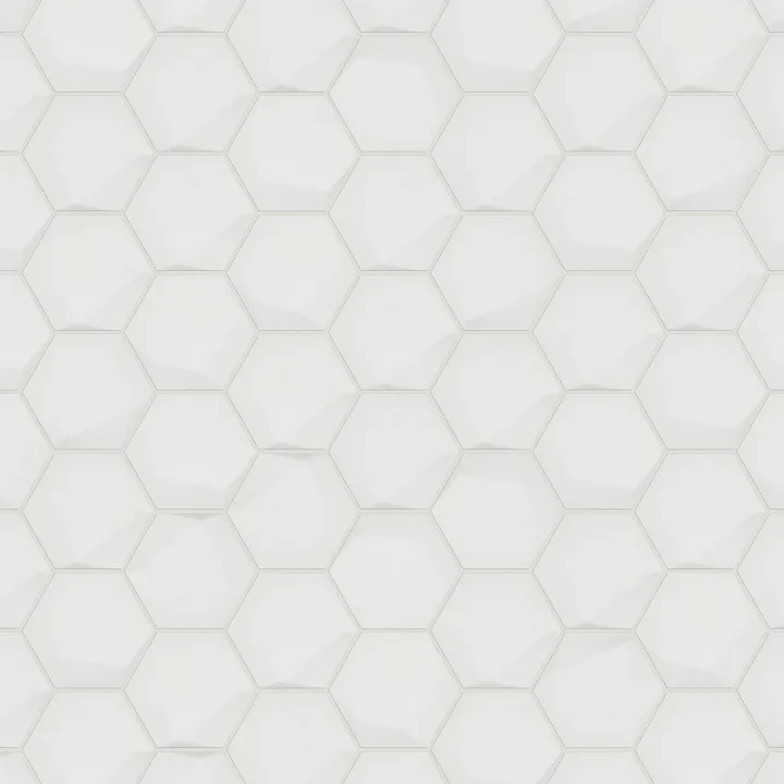 Shaw Floors Tetra 3D Hex — Pearl · 698TS-00100 — flooring selection with LeviArs Design & Remodeling