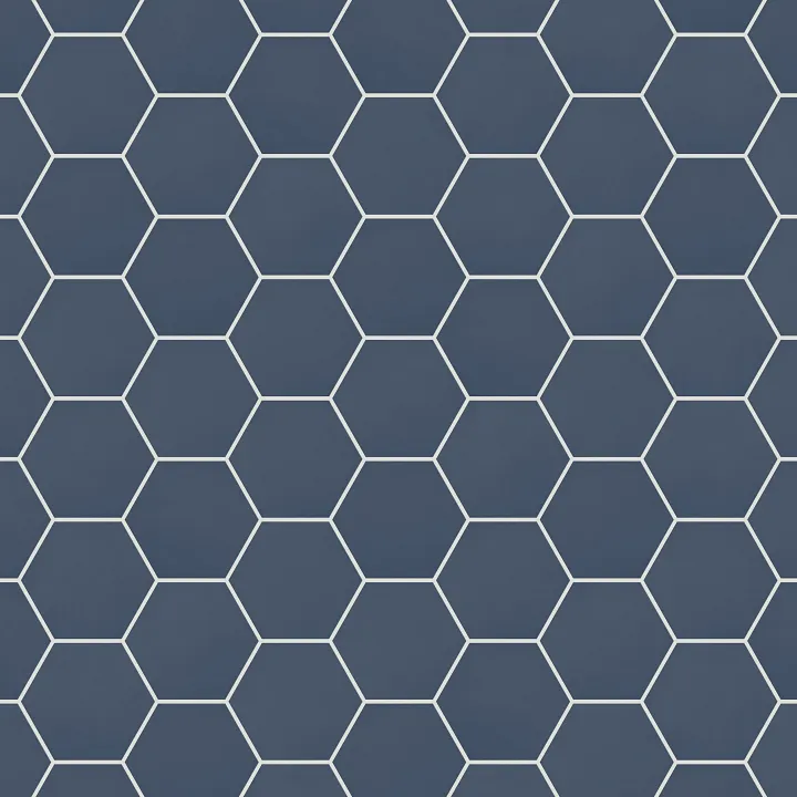 Shaw Floors Tetra 5X6 Hex — Navy · 700TS-00401 — flooring selection with LeviArs Design & Remodeling