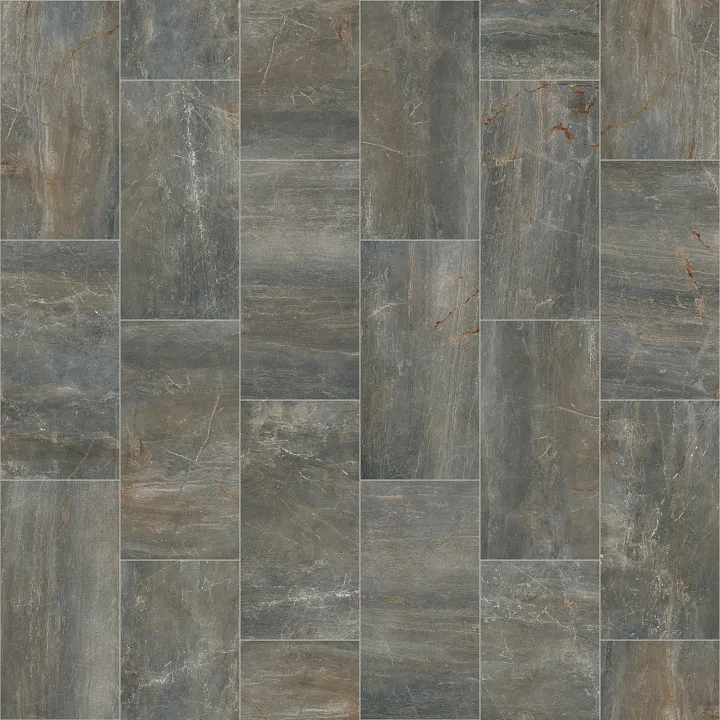 Shaw Floors Trace 12X24 Matte — Gunmetal · 318TS-00500 — flooring selection with LeviArs Design & Remodeling
