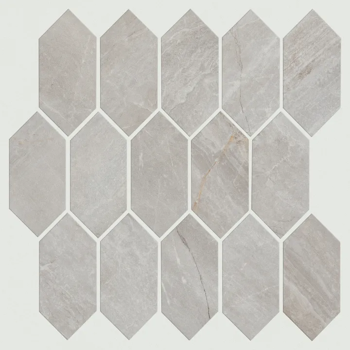 Shaw Floors Trace Picket Mosaic Polish — Pearl · 325TS-00150 — flooring selection with LeviArs Design & Remodeling