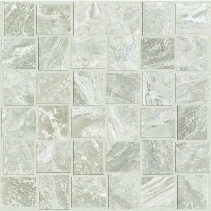 Shaw Floors Vision Basketweave Mosaic Matte — Argento · SA953-00500 — flooring selection with LeviArs Design & Remodeling