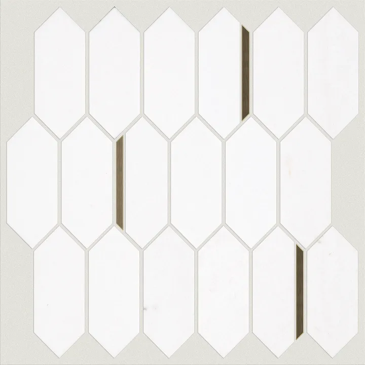 Shaw Floors Zarina Pkt Mos — Thassos Marble · 691TS-00100 — flooring selection with LeviArs Design & Remodeling