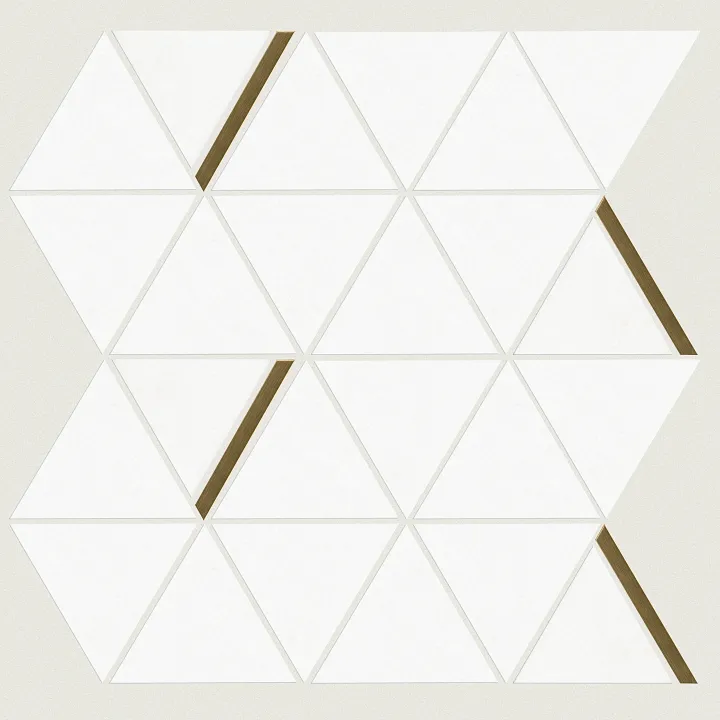 Shaw Floors Zarina Triangle Mo — Thassos Marble · 689TS-00100 — flooring selection with LeviArs Design & Remodeling