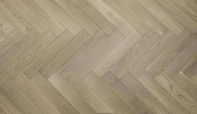 Vidar Design Flooring American Oak Herringbone Collection-Daybreak — flooring selection with LeviArs Design & Remodeling