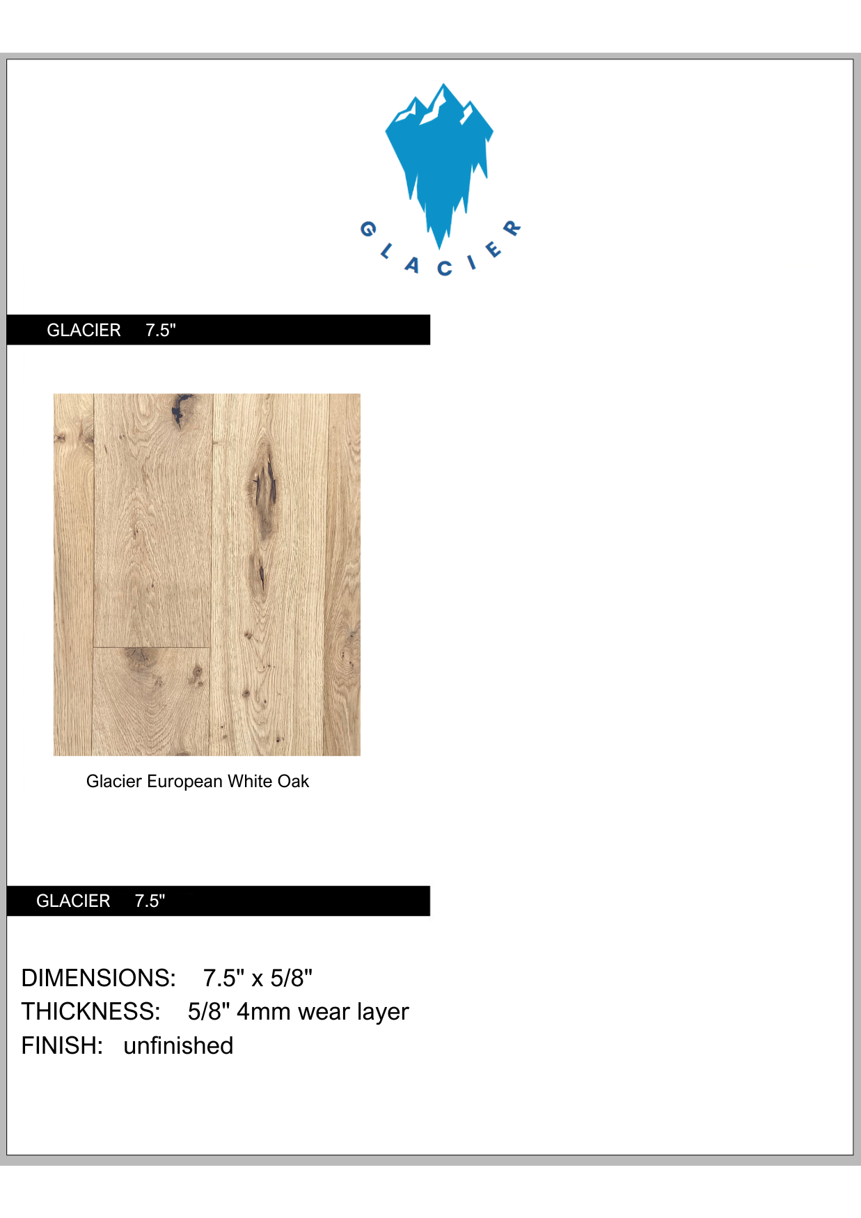 Wind River Glacier European White Oak — Engineered hardwood flooring selection with LeviArs Design & Remodeling