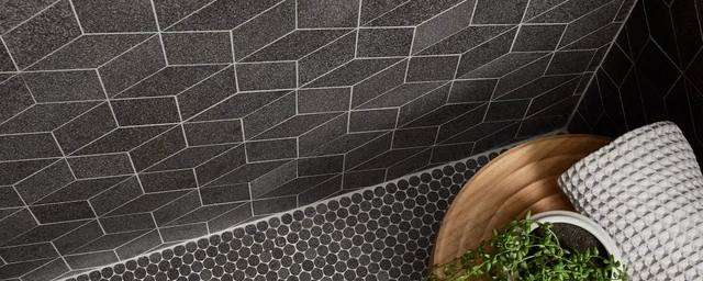 Arizona Tile Basalt — Mosaics & Mesh Mounts material selection with LeviArs Design & Remodeling