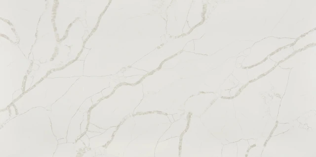 Arizona Tile Calacatta Maywood — Della Terra® Quartz Slabs material selection with LeviArs Design & Remodeling