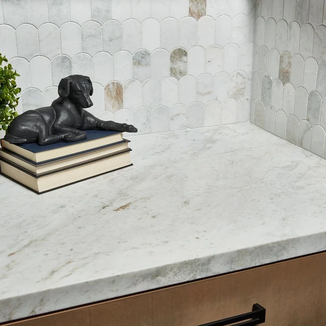 Arizona Tile Calacatta Umber — Marble & Dolomite Tile material selection with LeviArs Design & Remodeling