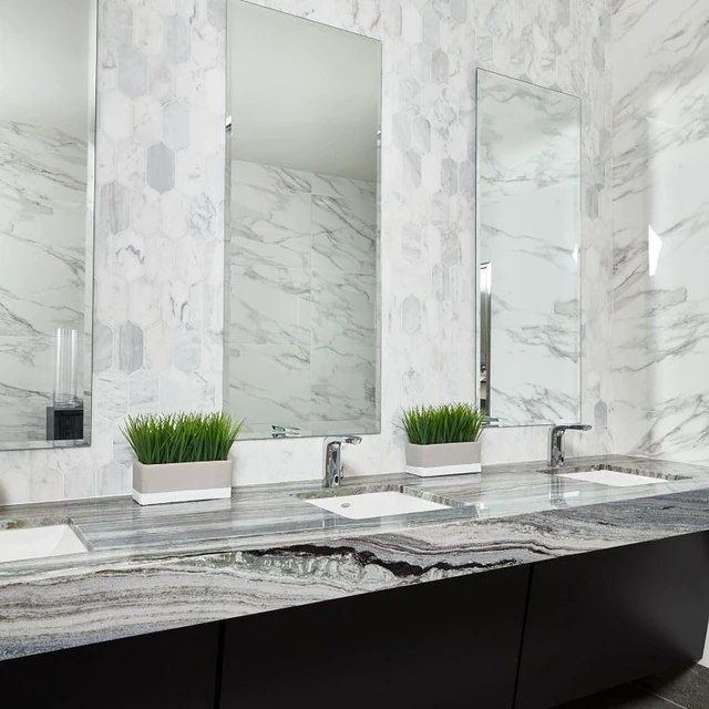 Arizona Tile CS-Calacatta Gris — Marble & Dolomite Tile material selection with LeviArs Design & Remodeling
