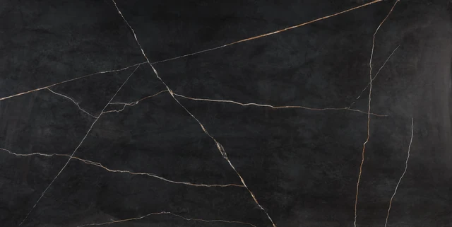 Arizona Tile DT-Marvel Black Atlantis Soft — Della Terra® Porcelain Slabs material selection with LeviArs Design & Remodeling