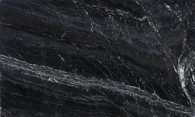 Arizona Tile Fantasy Black — Marble & Dolomite Slab material selection with LeviArs Design & Remodeling