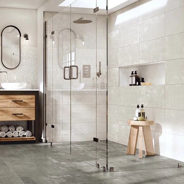 Arizona Tile Fray Metal (Fragment) — Porcelain & Ceramic Tile material selection with LeviArs Design & Remodeling