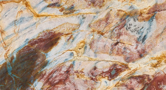 Arizona Tile New Louise Blue — Quartzite Slab material selection with LeviArs Design & Remodeling