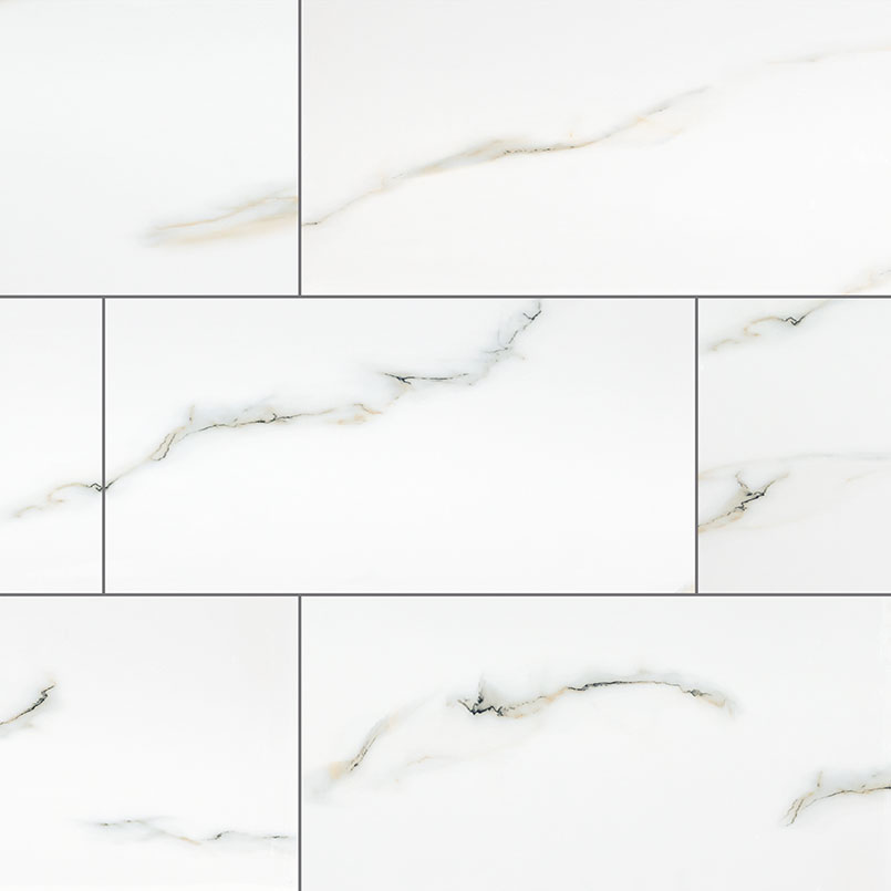 MSI Aria Bianco — Porcelain flooring selection with LeviArs Design & Remodeling